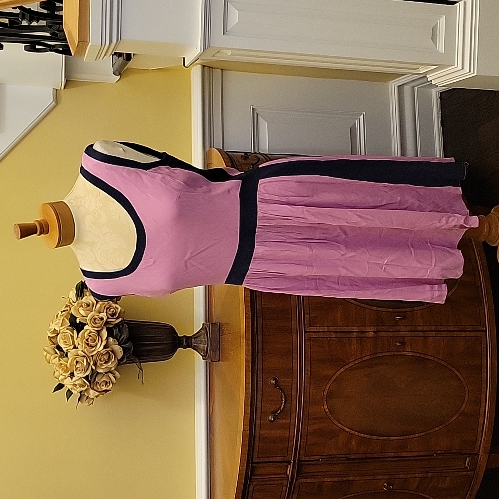 Lilly Pulitzer pink and navy dress